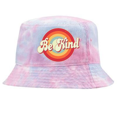 Retro Vintage Be Kind Tie-Dyed Bucket Hat