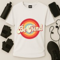 Retro Vintage Be Kind Cooling Performance Crew T-Shirt