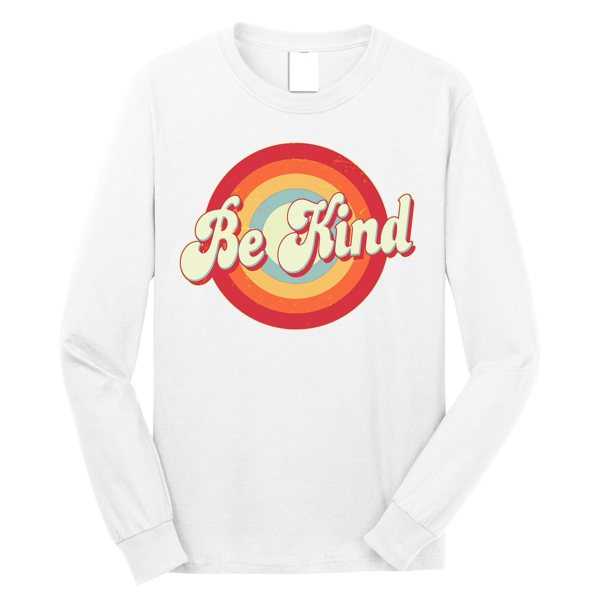 Retro Vintage Be Kind Long Sleeve Shirt