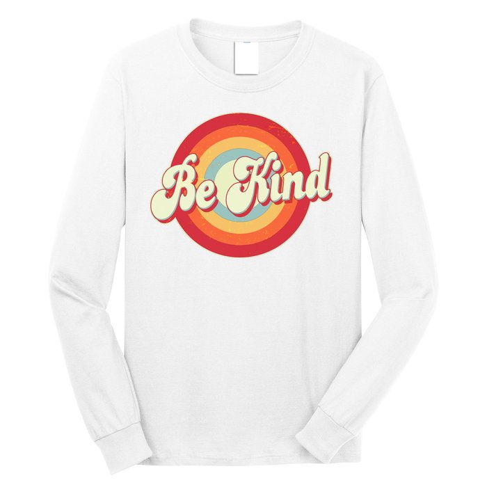 Retro Vintage Be Kind Long Sleeve Shirt