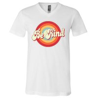 Retro Vintage Be Kind V-Neck T-Shirt