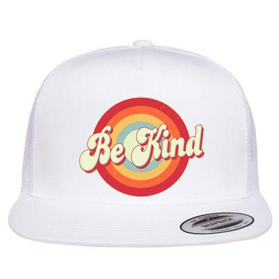 Retro Vintage Be Kind Flat Bill Trucker Hat