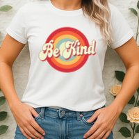 Retro Vintage Be Kind Womens T-Shirt