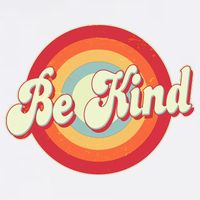 Retro Vintage Be Kind Womens T-Shirt