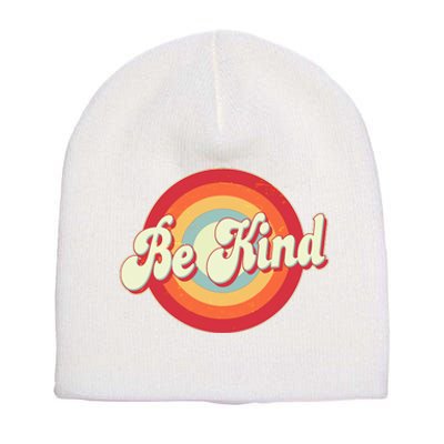 Retro Vintage Be Kind Short Acrylic Beanie