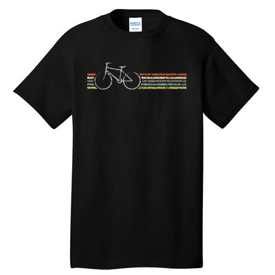 Retro Vintage Bicycle T Bike Biking Cycle Cycling Gift Tall T-Shirt