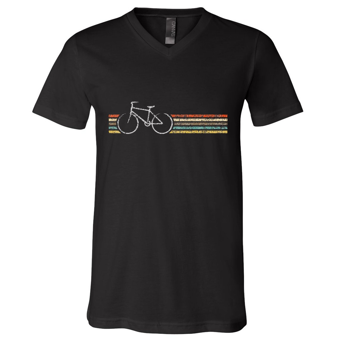 Retro Vintage Bicycle T Bike Biking Cycle Cycling Gift V-Neck T-Shirt