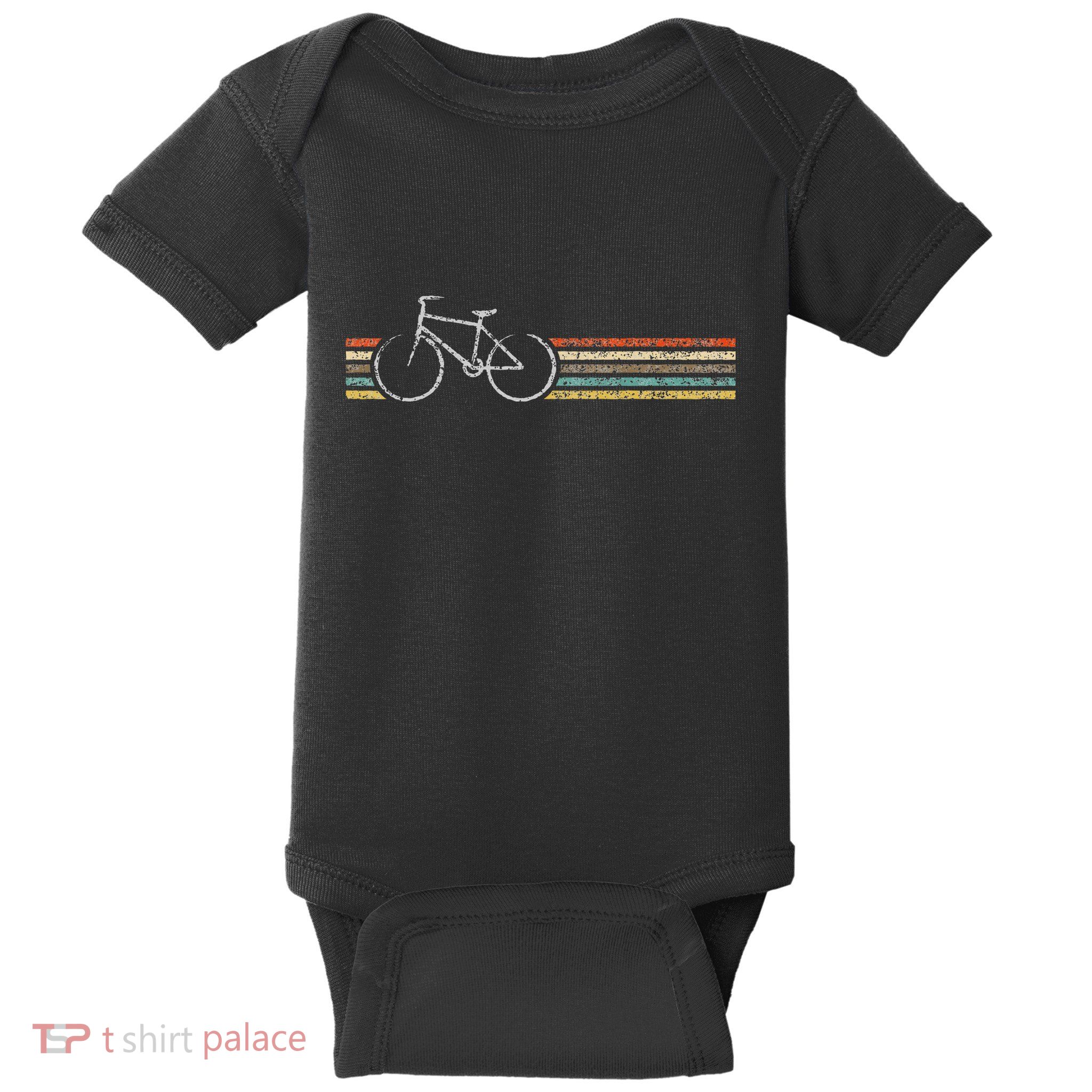 Retro Vintage Bicycle T Bike Biking Cycle Cycling Gift Baby Bodysuit