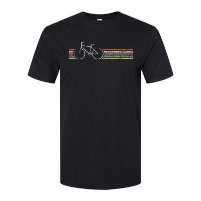 Retro Vintage Bicycle T Bike Biking Cycle Cycling Gift Softstyle® CVC T-Shirt