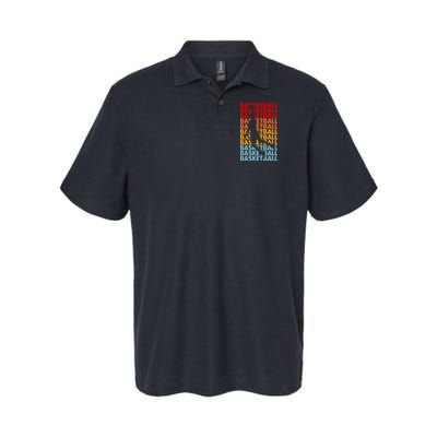 Retro Vintage Basketball Typography Basketball Player Silhouette Basketball Fan Polo