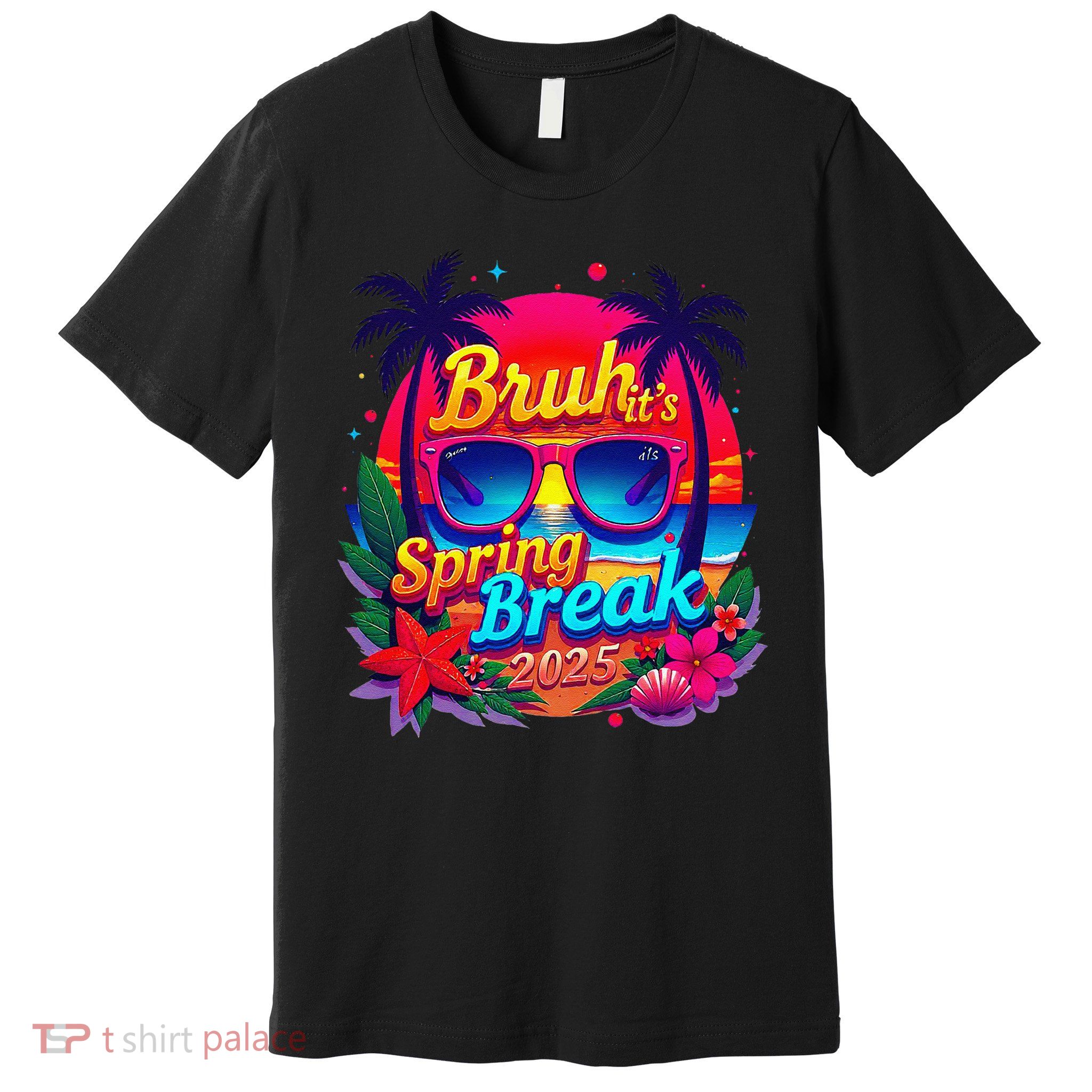 Retro Vintage Bruh its Spring Break 2025 Funny Vacation Premium T-Shirt