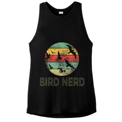 Retro Vintage Birding Bird Watching Funny Bird Watcher Ladies PosiCharge Tri-Blend Wicking Tank
