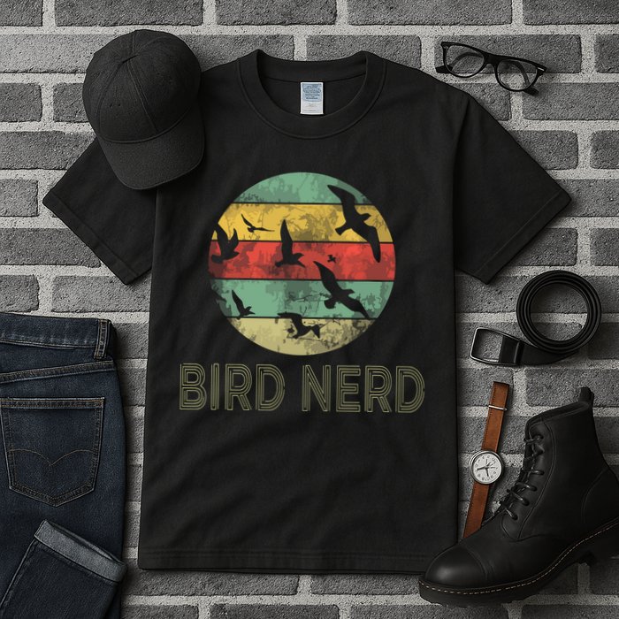 Retro Vintage Birding Bird Watching Funny Bird Watcher Tall T-Shirt