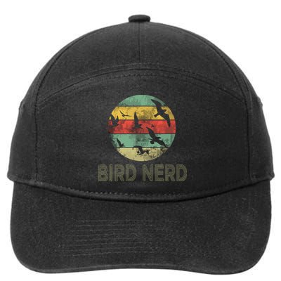 Retro Vintage Birding Bird Watching Funny Bird Watcher 7-Panel Snapback Hat
