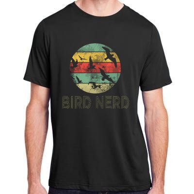 Retro Vintage Birding Bird Watching Funny Bird Watcher Adult ChromaSoft Performance T-Shirt