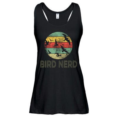 Retro Vintage Birding Bird Watching Funny Bird Watcher Ladies Essential Flowy Tank