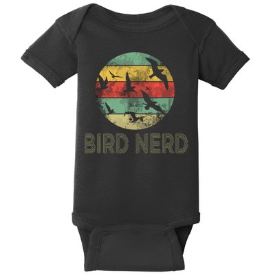 Retro Vintage Birding Bird Watching Funny Bird Watcher Baby Bodysuit
