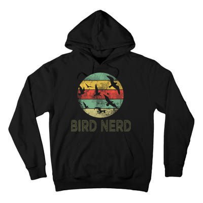 Retro Vintage Birding Bird Watching Funny Bird Watcher Tall Hoodie