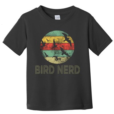 Retro Vintage Birding Bird Watching Funny Bird Watcher Toddler T-Shirt