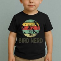 Retro Vintage Birding Bird Watching Funny Bird Watcher Toddler T-Shirt