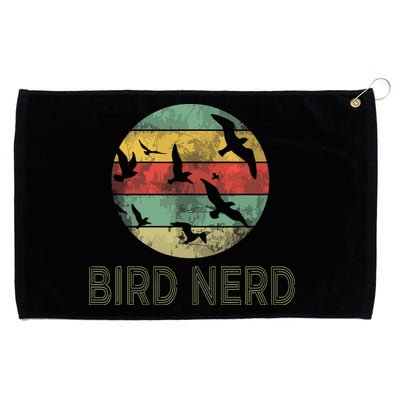 Retro Vintage Birding Bird Watching Funny Bird Watcher Grommeted Golf Towel
