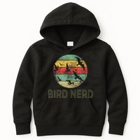 Retro Vintage Birding Bird Watching Funny Bird Watcher Kids Hoodie