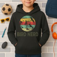 Retro Vintage Birding Bird Watching Funny Bird Watcher Kids Hoodie