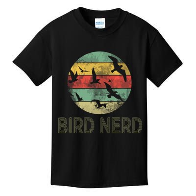 Retro Vintage Birding Bird Watching Funny Bird Watcher Kids T-Shirt