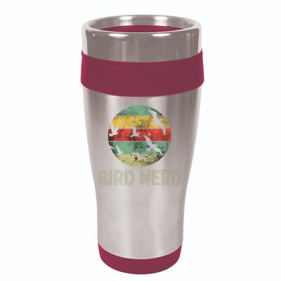 Retro Vintage Birding Bird Watching Funny Bird Watcher 16oz Travel Tumbler