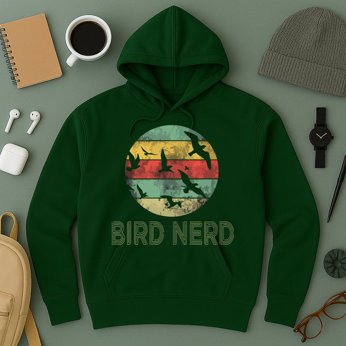 Retro Vintage Birding Bird Watching Funny Bird Watcher Hoodie