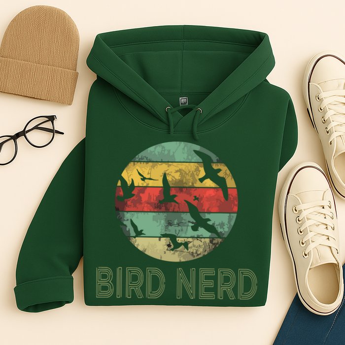 Retro Vintage Birding Bird Watching Funny Bird Watcher Hoodie
