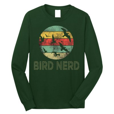 Retro Vintage Birding Bird Watching Funny Bird Watcher Long Sleeve Shirt