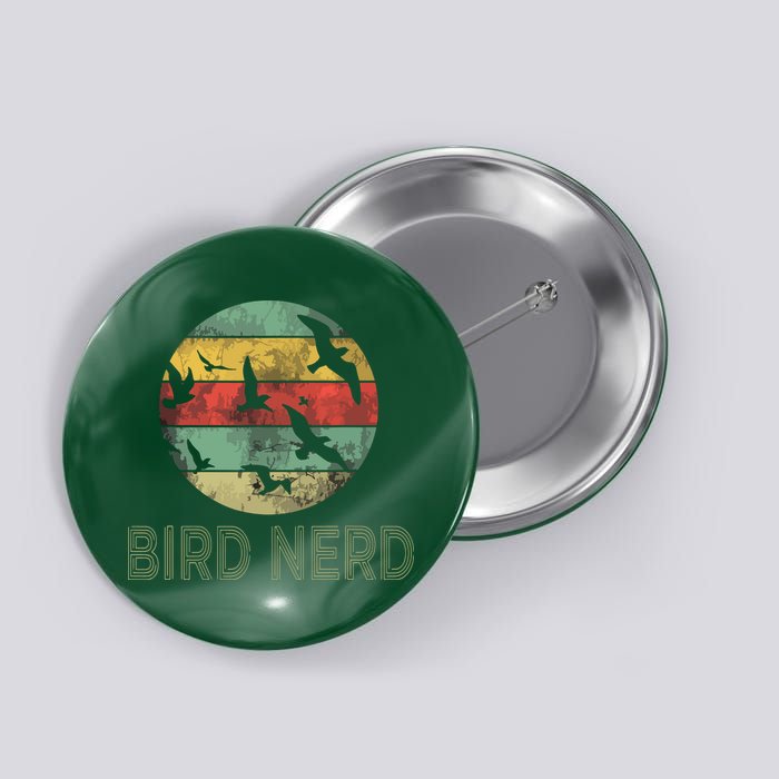 Retro Vintage Birding Bird Watching Funny Bird Watcher Button