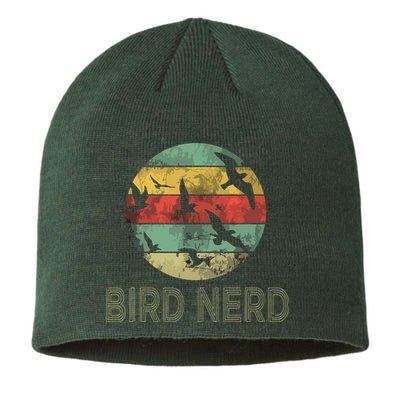 Retro Vintage Birding Bird Watching Funny Bird Watcher Sustainable Beanie