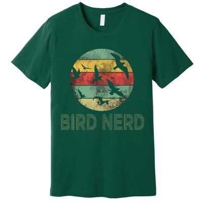 Retro Vintage Birding Bird Watching Funny Bird Watcher Premium T-Shirt