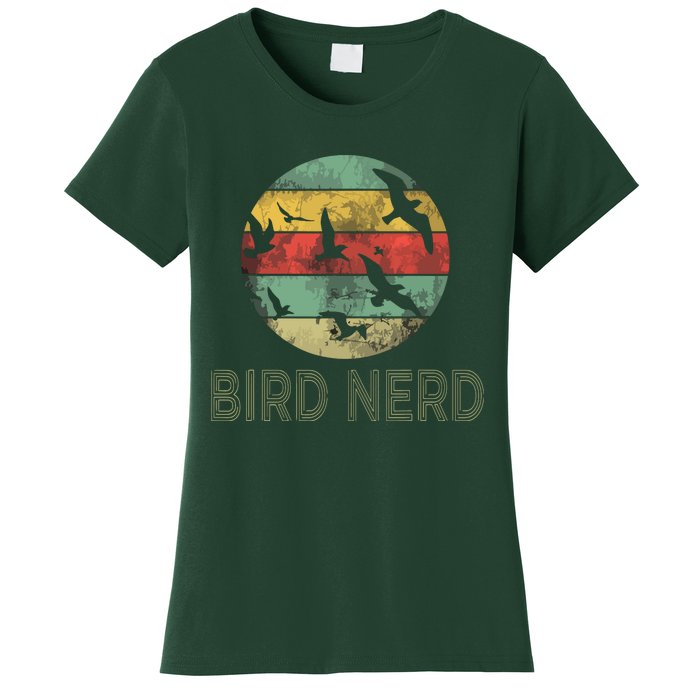 Retro Vintage Birding Bird Watching Funny Bird Watcher Women's T-Shirt