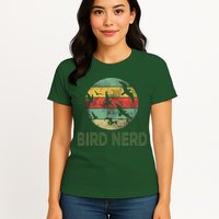 Retro Vintage Birding Bird Watching Funny Bird Watcher Womens T-Shirt