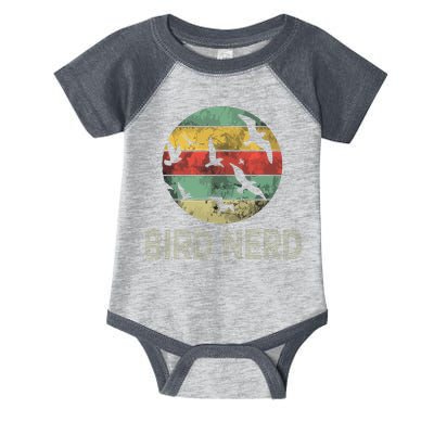 Retro Vintage Birding Bird Watching Funny Bird Watcher Infant Baby Jersey Bodysuit