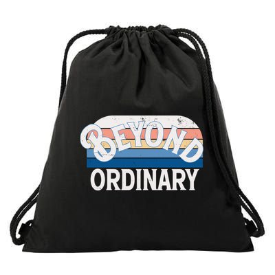 Retro Vintage Beyond Ordinary Drawstring Bag