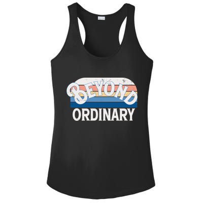 Retro Vintage Beyond Ordinary Ladies PosiCharge Competitor Racerback Tank