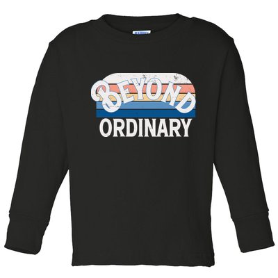 Retro Vintage Beyond Ordinary Toddler Long Sleeve Shirt