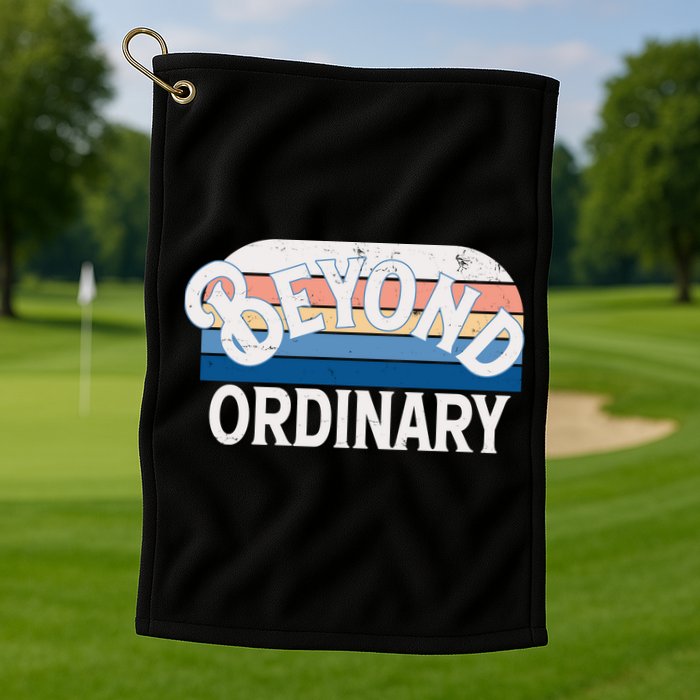 Retro Vintage Beyond Ordinary Golf Towel