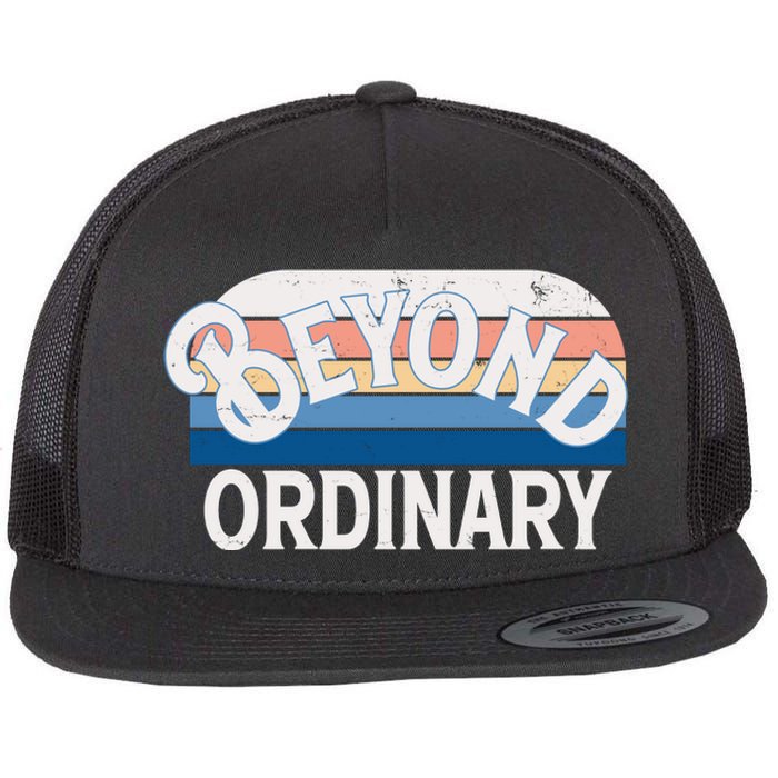 Retro Vintage Beyond Ordinary Flat Bill Trucker Hat