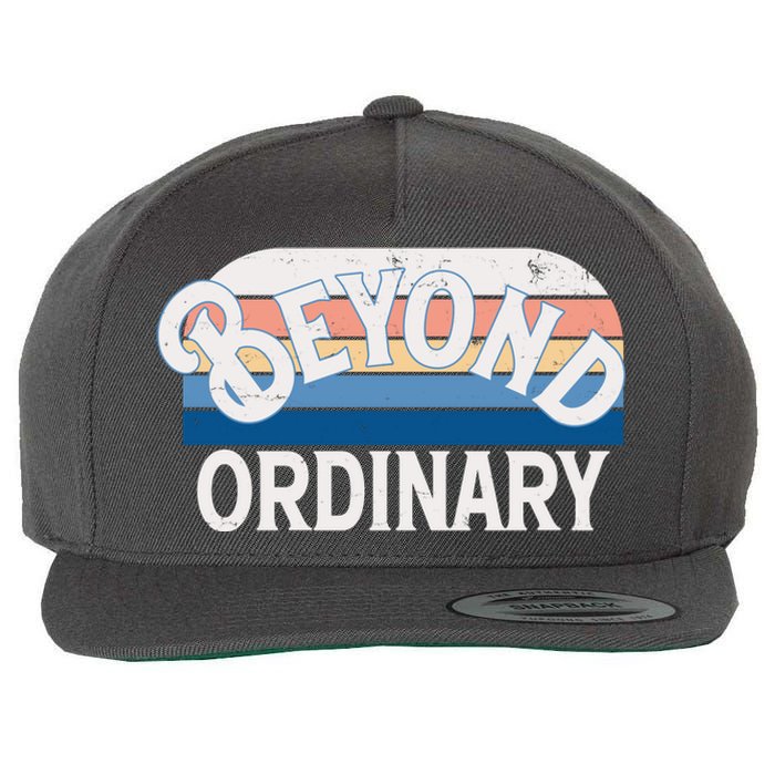 Retro Vintage Beyond Ordinary Wool Snapback Cap