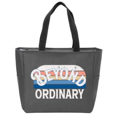 Retro Vintage Beyond Ordinary Zip Tote Bag