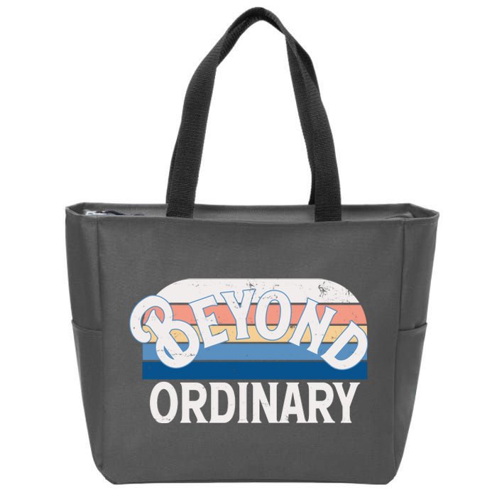 Retro Vintage Beyond Ordinary Zip Tote Bag