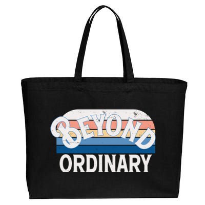 Retro Vintage Beyond Ordinary Cotton Canvas Jumbo Tote