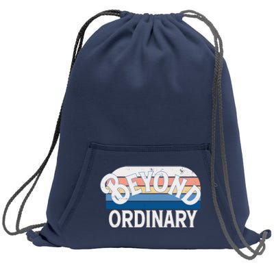 Retro Vintage Beyond Ordinary Sweatshirt Cinch Pack Bag