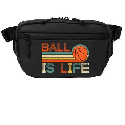 Retro Vintage Ball Is Life Basketball Fans Lover Crossbody Pack