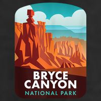 Retro Vintage Bryce Canyon National Park Golf Towel